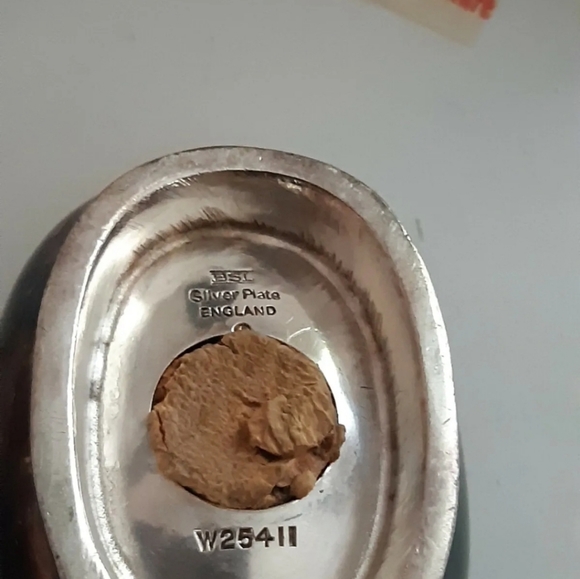 BSL lot of 3 silver plate england W25411, Sugar plate, toothpick holder and bowl - Picture 6 of 11